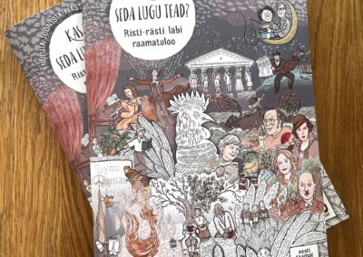 Raamatuaastale pühendatud tegelusraamat, mis valmis koostöös Eesti Rahva Muuseumi ja Kätlin Vainolaga. Tegelusraamatu illustratsioonid ja kujundus Siiri Taimla-Rannala, küljendus Siiri Taimla-Rannala ja Tanel Rannala.